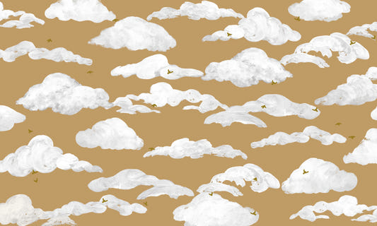 Fluffy Clouds Wall Mural