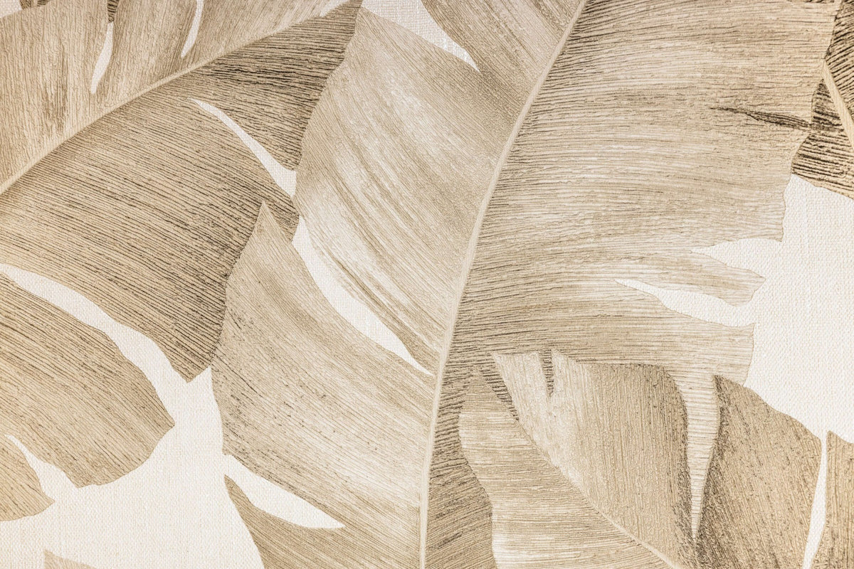 Amber Leaves Wall Mural in your room — zoomed
