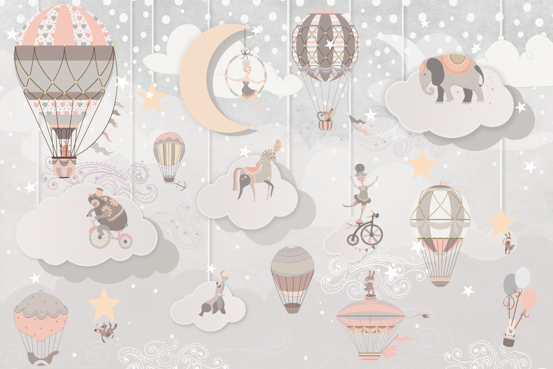 Starry Circus Spectacle Mural