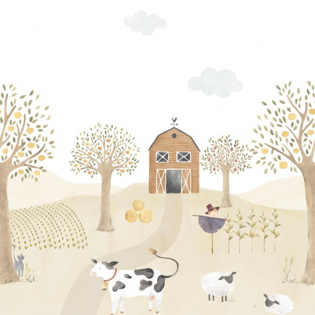 Pastoral Pals Barnyard Mural in your room