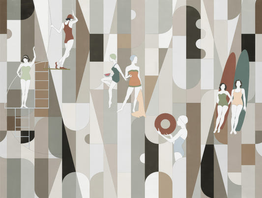 Modern Mosaic Wearables Mural