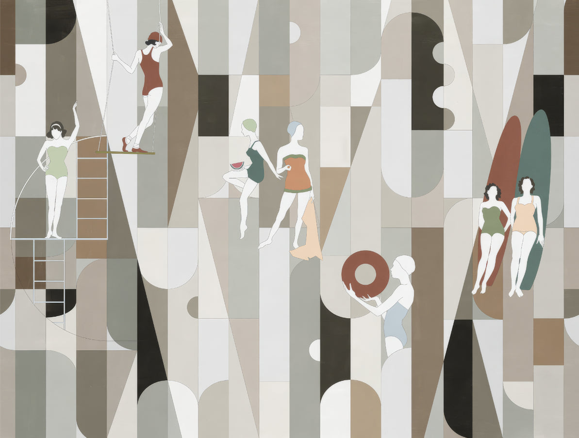 Modern Mosaic Wearables Mural in your room