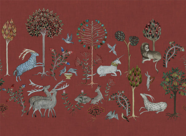 Mythical Creatures Arbor Wall Mural in your room — zoomed