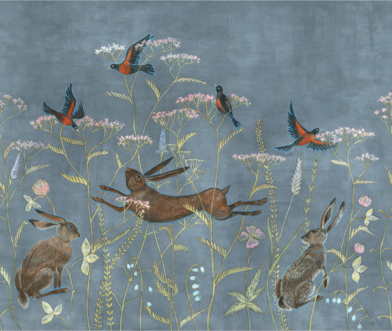 Twilight Flora Fauna Mural