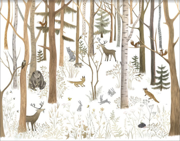 Peaceful Pines Creature Mural