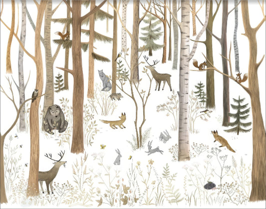 Peaceful Pines Creature Mural