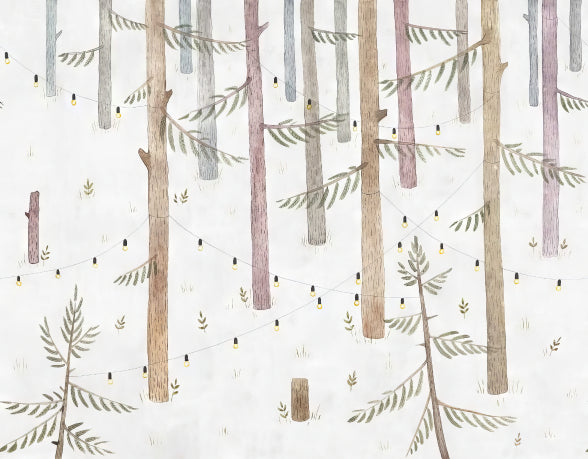 Fairy Tale Timber Glow Mural in your room — zoomed