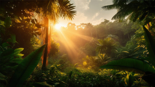 Sun Kissed Rainforest Wall Mural