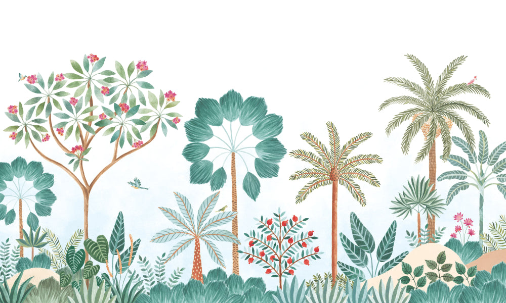 Tropical Forest Wall Mural in your room