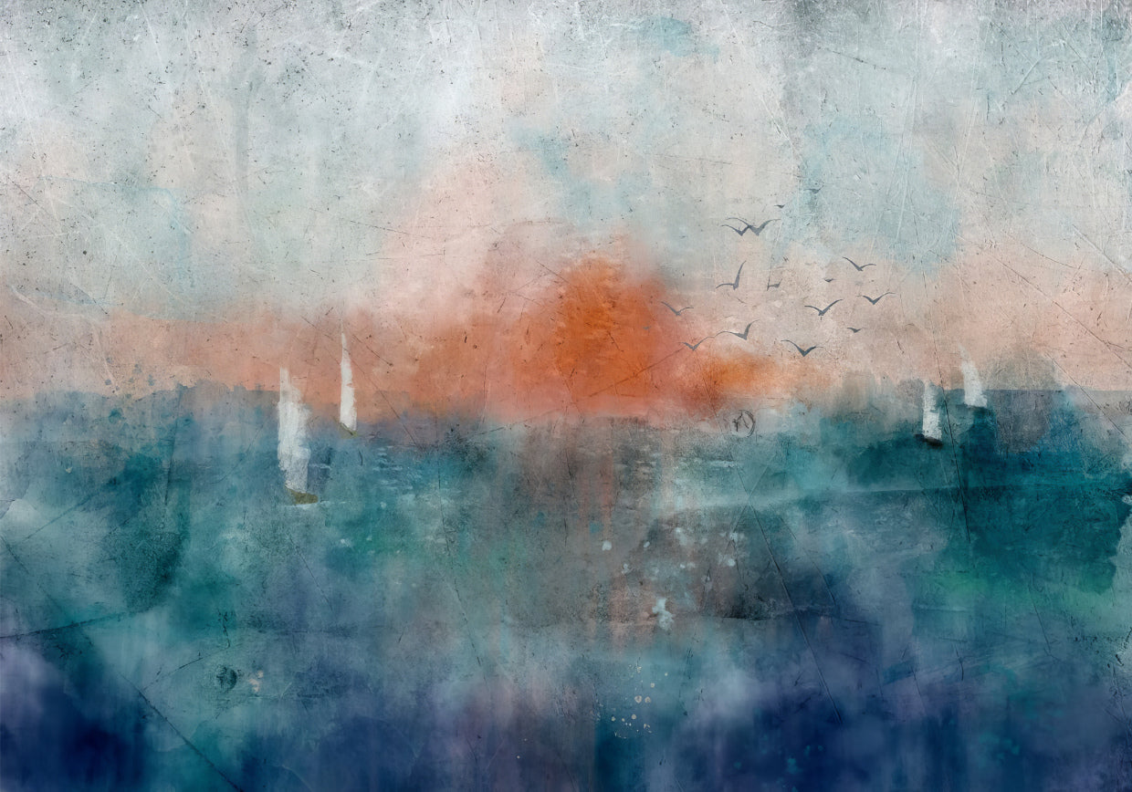 Ethereal Dusk Texture Mural