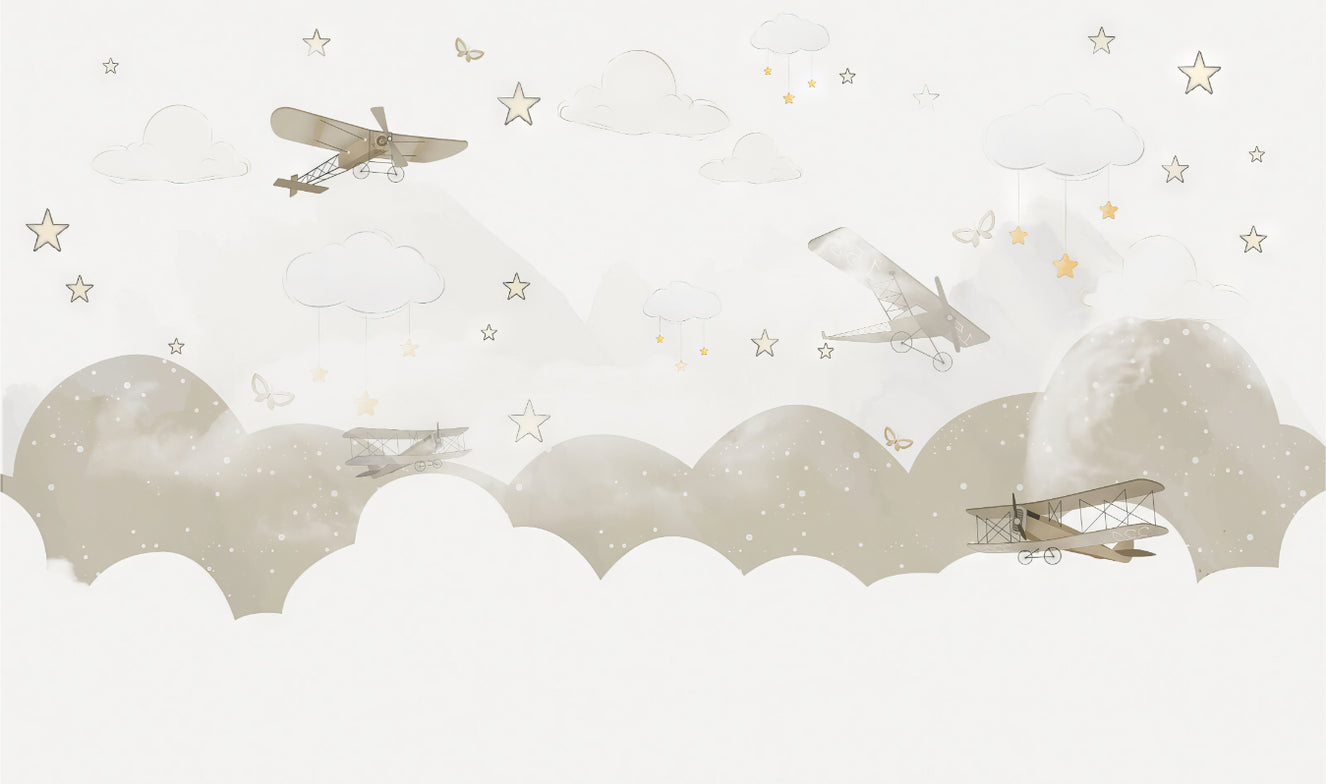 Skyward Fantasies Wall Mural