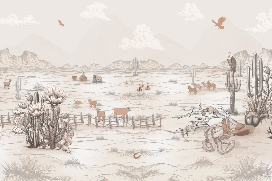 Tumbleweed Treasures Wallpaper Mural
