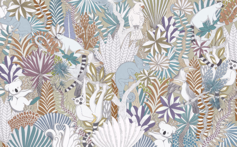 Exotic Jungle Wall Mural