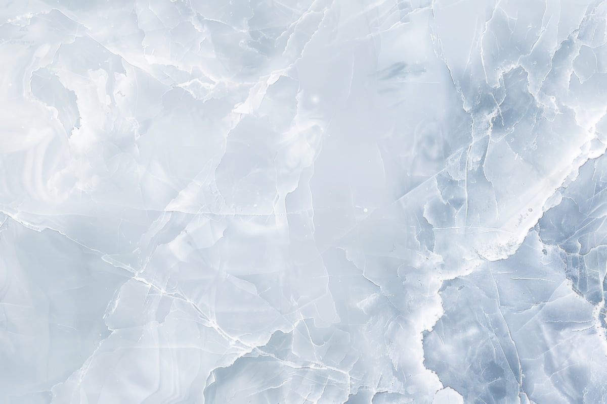 Light Blue Frost Wall Mural in your room — zoomed