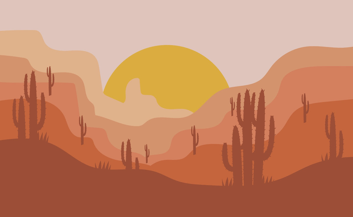 Desert Landscape Wall Mural