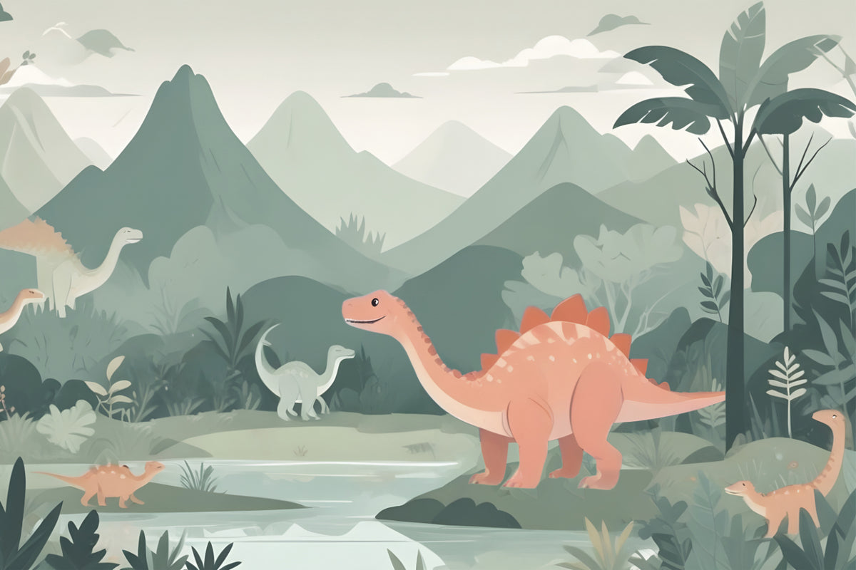 Kids Dinosaur Wall Mural in your room