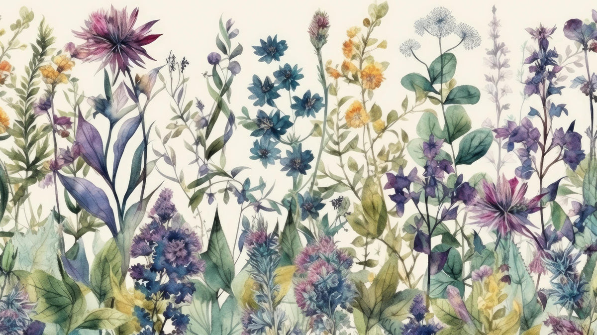 Vintage Flora Wall Mural in your room
