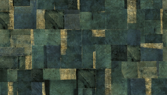 Green Abstract Wall Mural