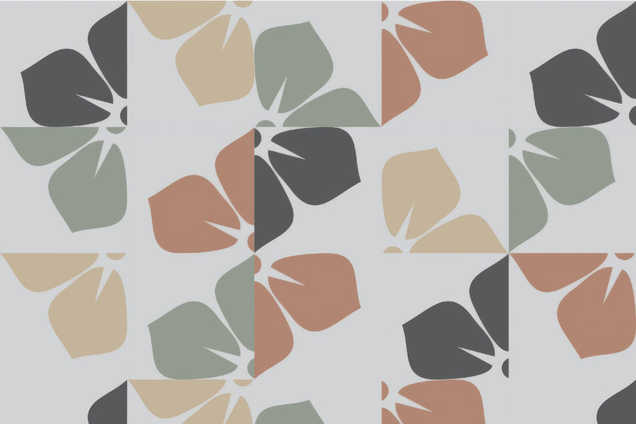 Abstract Foliage Wall Mural in your room