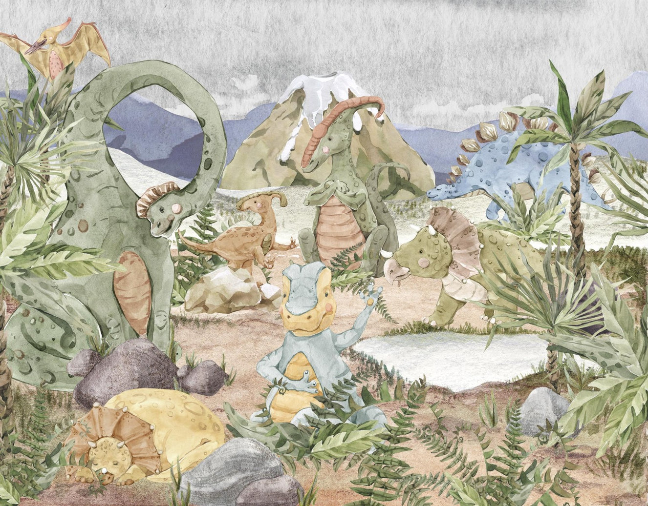 Jurassic Adventure Wall Mural