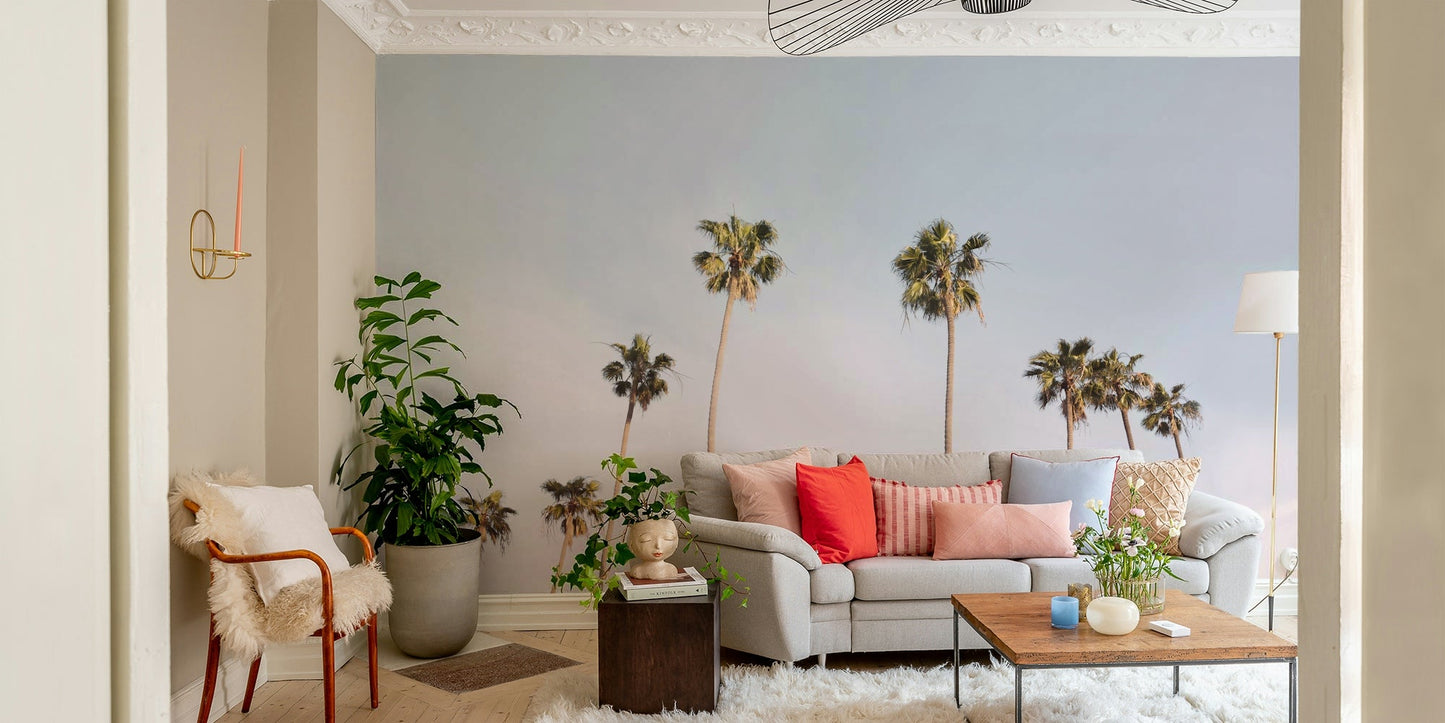 Stunning California Dreaming mural with vibrant coastal views.

