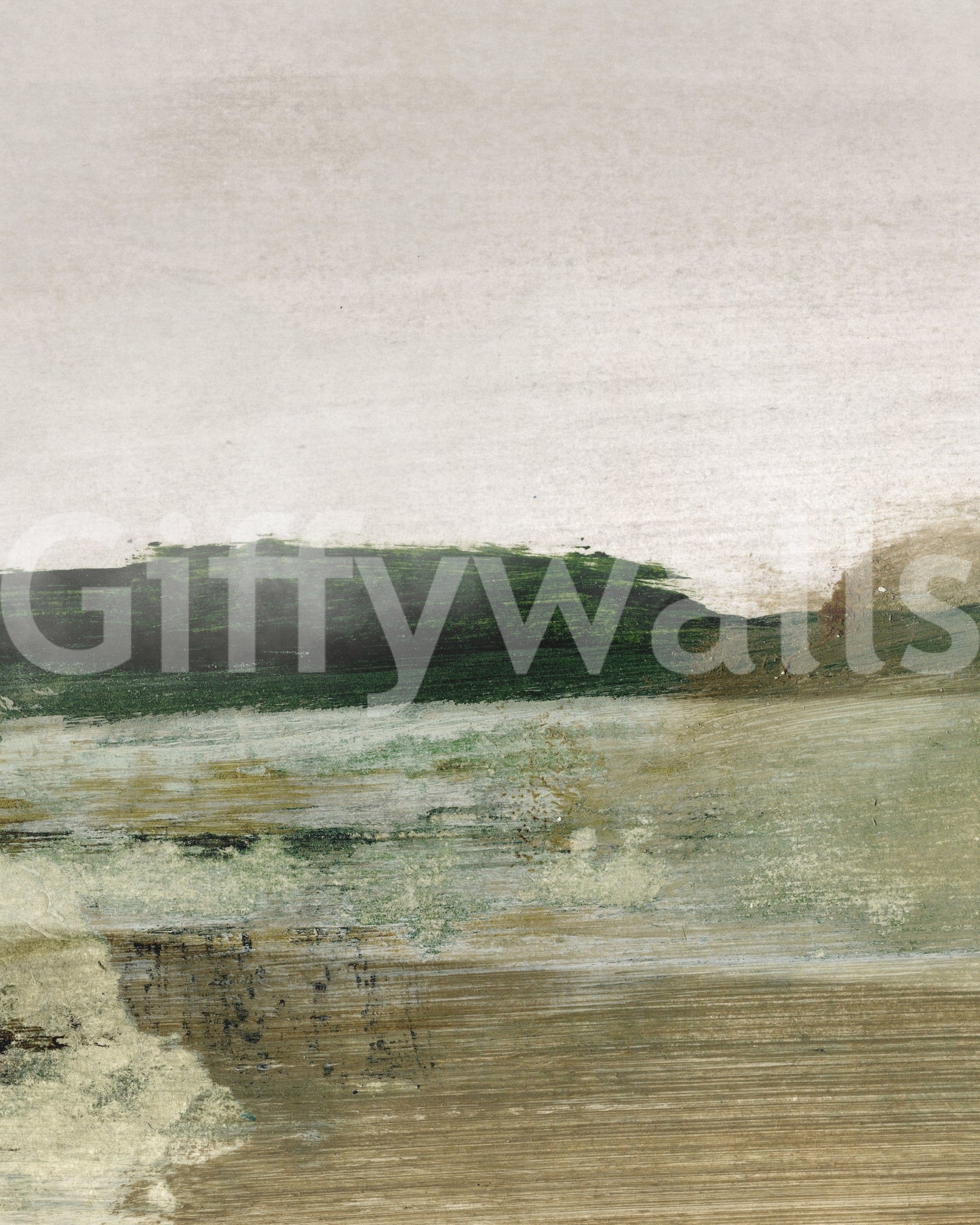 Brushstroke Horizon Wall Mural -2938603