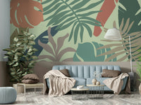 An artistic nature inspired mural for home decor.

