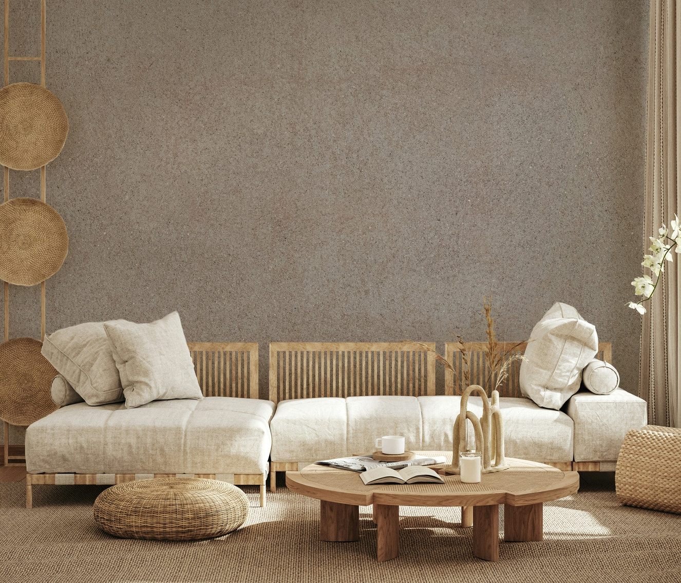 Taupe Stone Surface Wall Mural -2306197