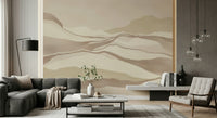 Neutral Desertscape illustration blending muted fawn shades for relaxation vibe.