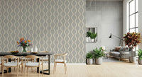 Subtle Serenity Grey, seamless geometric pattern, smooth flowing design wallpaper.