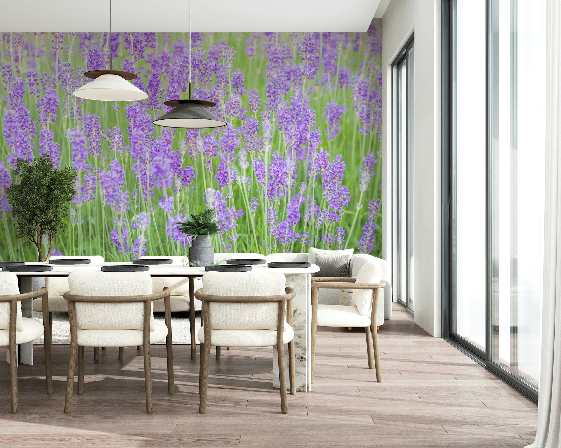 Flowering stalks wall decoration, a beautiful Field Dream design.