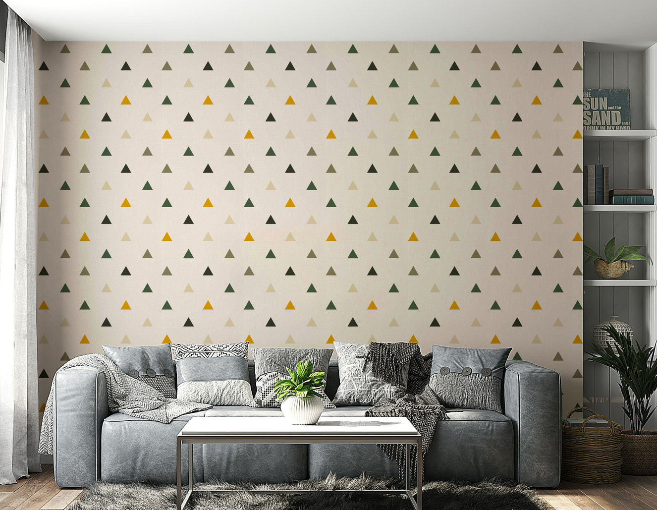 The colors are gentle, with a muted, neutral palette.

