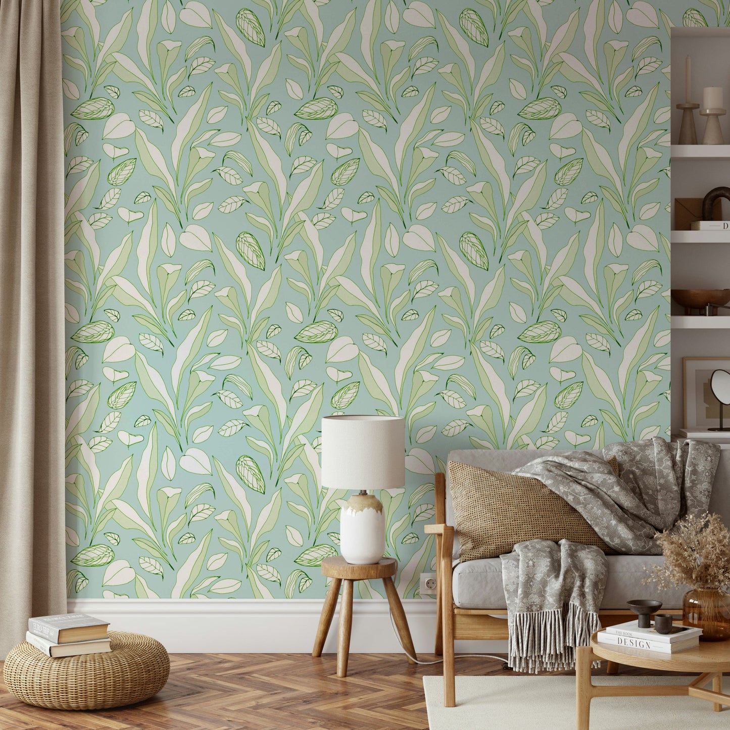 The overall effect is artistic, natural, and stylish.
