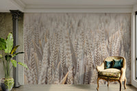 The wallpaper for walls being admired in a home.

