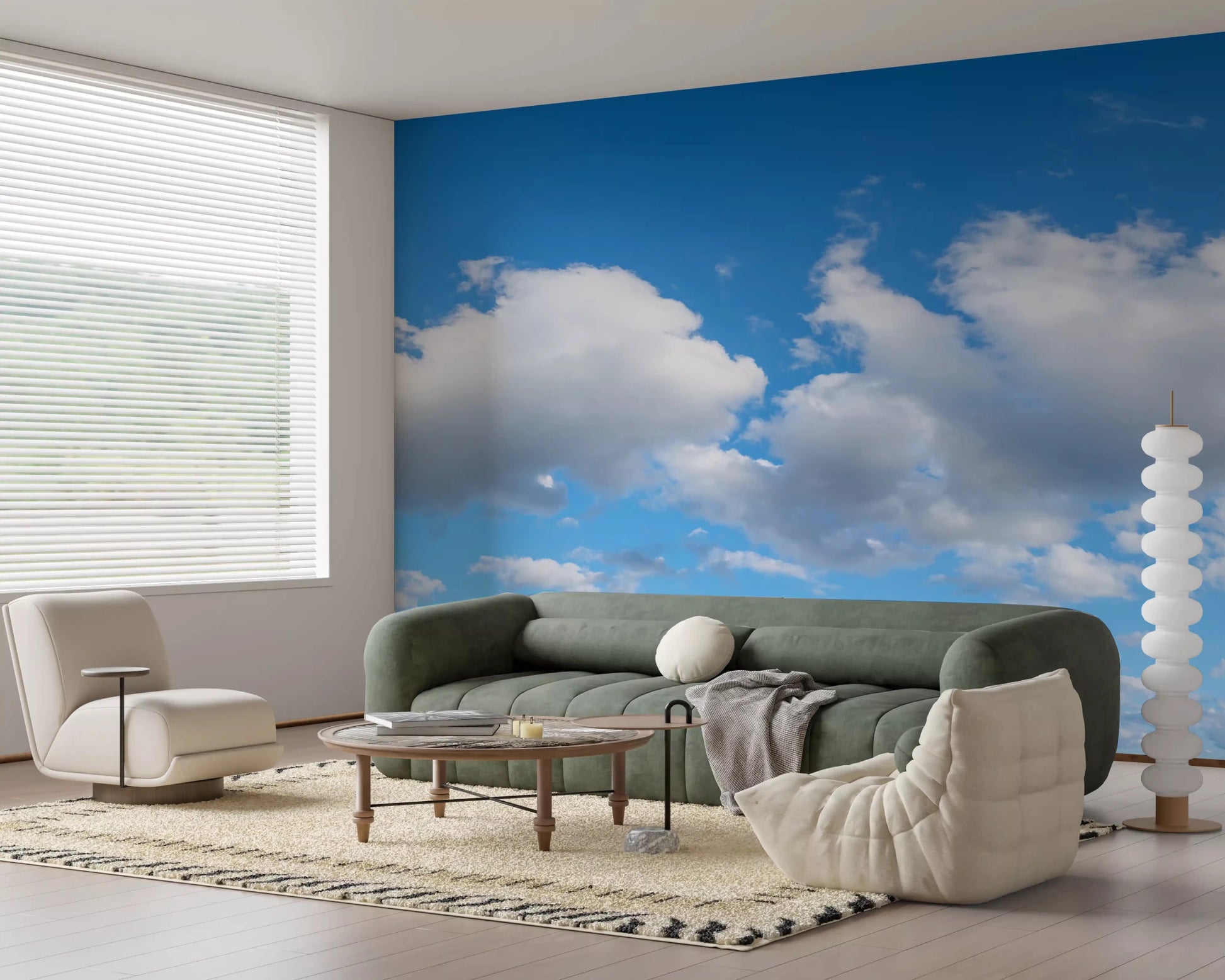 Canvas of Calm Skies Wall Mural for a nature inspired look