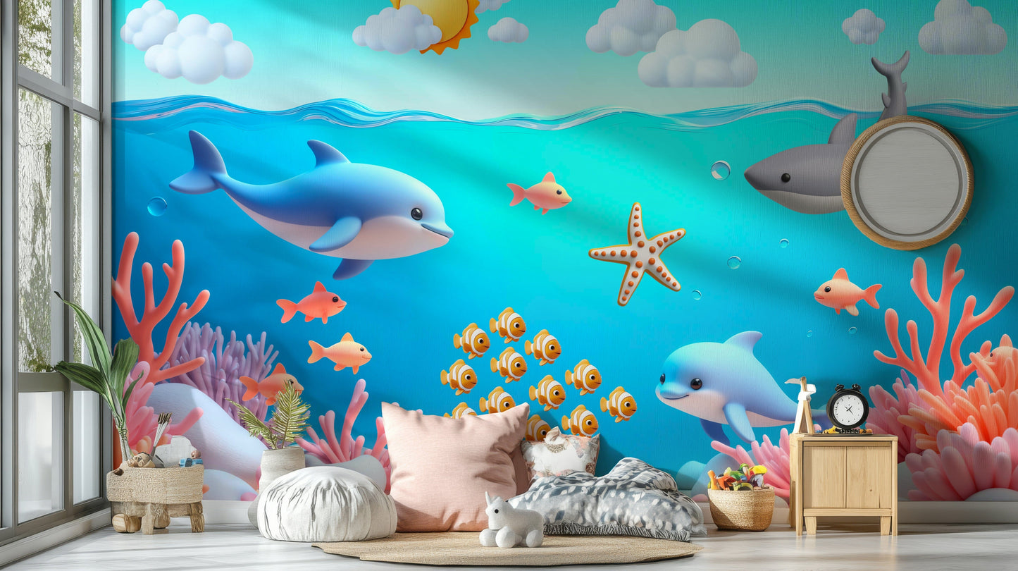 The composition is a fun, whimsical scene.

