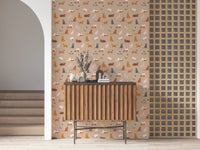 Cats Galore in toffee color Wallpaper⁠