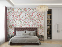 Chinoiserie garden mural for a bedroom.

