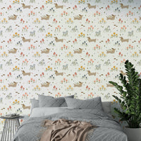 Spring wildflower and dachshund wallpaper


