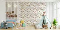 Adorable dachshund cartoon flower print

