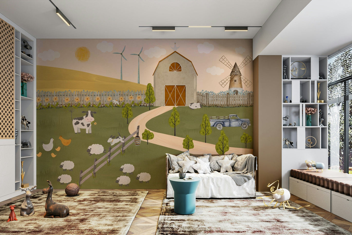The design feels playful and gentle.

