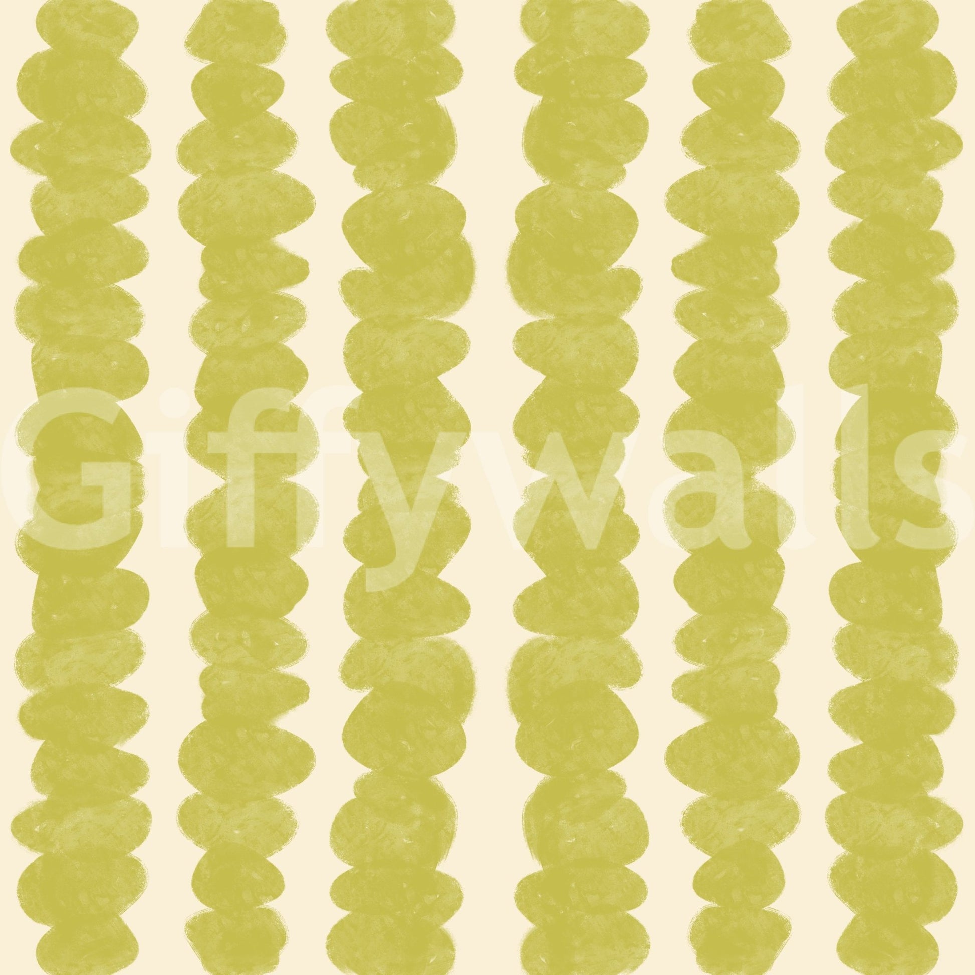 Vibrant, textured Chartreuse Pebble Rows wallpaper

