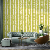 Vibrant Chartreuse Pebble Rows wallpaper for walls

