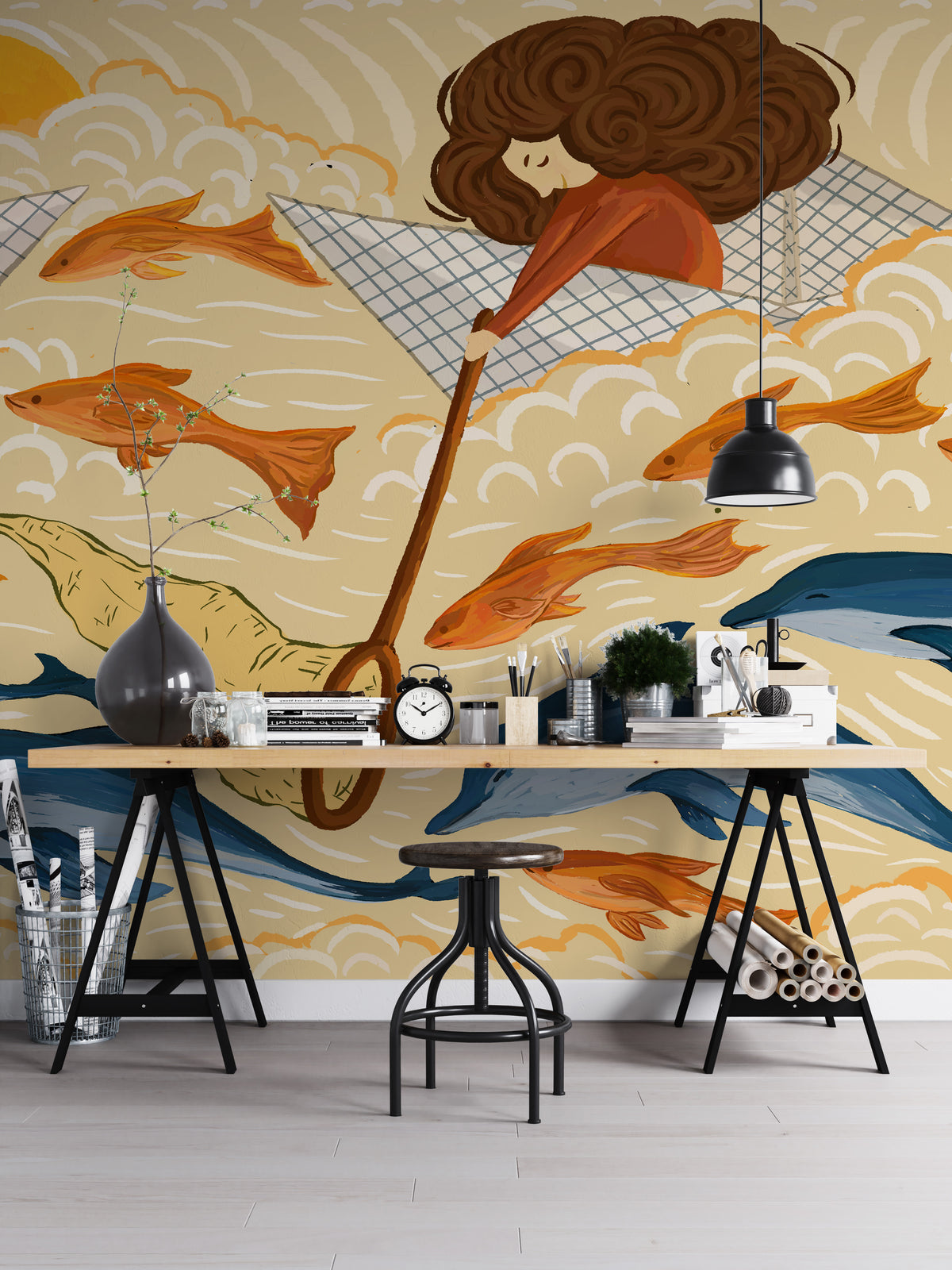 Get Chasing Dreams Kids Room Wallpaper for a Creative Haven