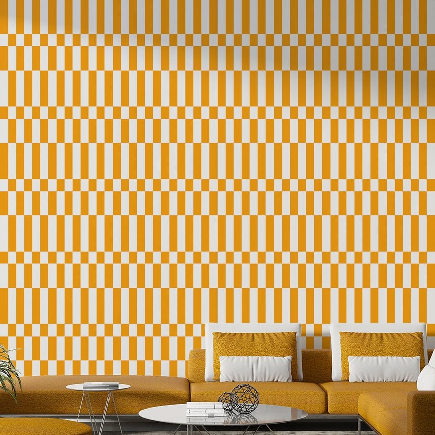 The colors are vibrant and cheerful, with a strong yellow presence.

