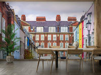 A close-up of the classic buildings and river.

