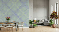 Chevron Dreams wallcovering architectural inspired visual impact bright.