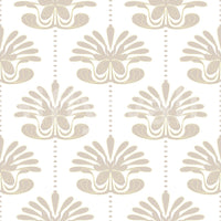 Chic Floral Symmetry Wallpaper⁠
