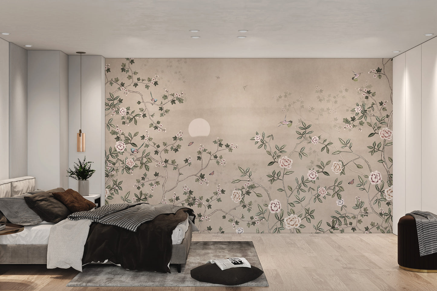Chinoiserie Floral Botanical Wall Mural