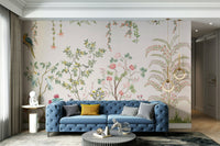 Chinoiserie Garden Wallpaper Mural Wall Mural
